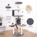 60 "DIY 대형 고양이 타워 독특한 고양이 나무 고양이 플라스틱 브러시와자는 콘도